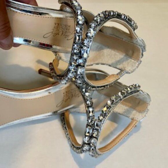 Jewel Badgley Mischka Celine Embellished Sandal by Size 7.5 - Picture 10 of 12